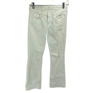 7 For all Mankind Womens Bootcut Jeans Cotton Stretch 5 Pocket White Size 24